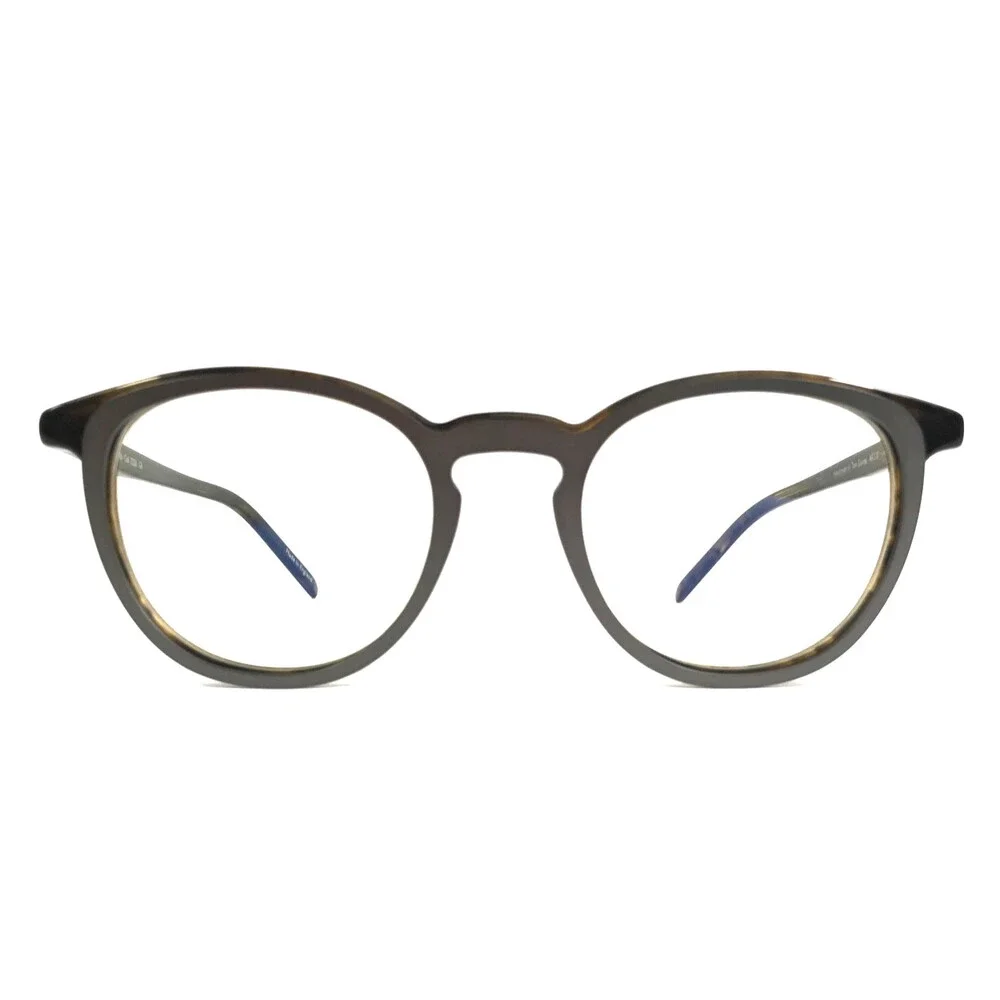 Tom Davies Eyeglasses Frames TD745 Col. 2220 Brown Tortoise Matte Gray 48-20-140